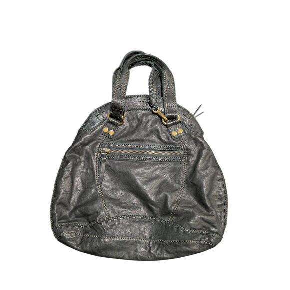 EUC Lucky Brand Leather Black Beautiful Hobo Handbag - Picture 1 of 6